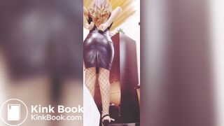 Very hot Indian girl has to push a rock out of her ass!