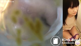 Japanese girls having diarrhea