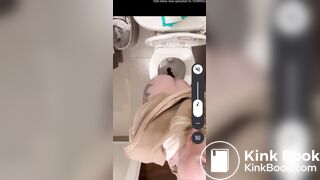 Twitter clip toilet selfie poop