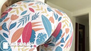 girl with fat ass shits pants