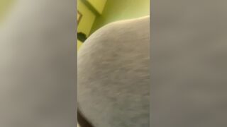 same ebony panty pooping again