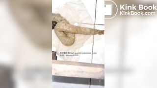 Beautiful girl poops in the toilet 58