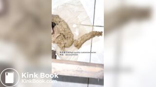 Beautiful girl poops in the toilet 58