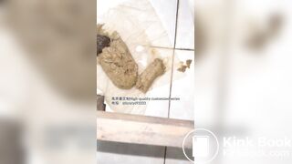 Beautiful girl poops in the toilet 58