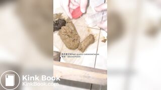 Beautiful girl poops in the toilet 58