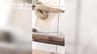 Beautiful girl poops in the toilet 58