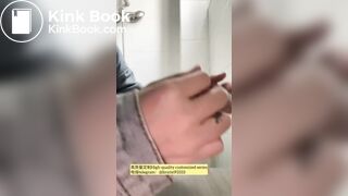 Beautiful girl poops in the toilet 59