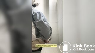 Beautiful girl poops in the toilet 59