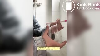 Beautiful girl poops in the toilet 59