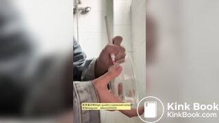 Beautiful girl poops in the toilet 59