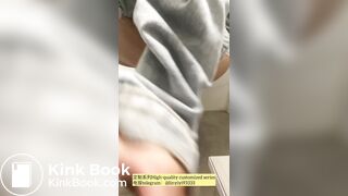 Beautiful girl poops in the toilet 60