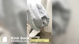 Beautiful girl poops in the toilet 60