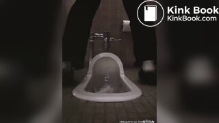 Japanese College Girl pooping in toilet