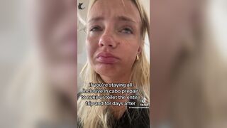 Blondie girl toilet selfie