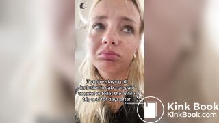 Blondie girl toilet selfie