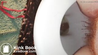 RED PUBIC HAIR ON THE TOILET_POT