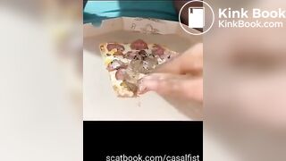 Scat pizza topping