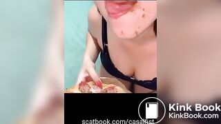 Scat pizza topping