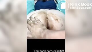 Scat pizza topping