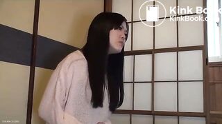 Japanese girl panty poop in skirt