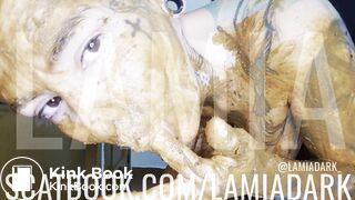 Shit-filled double penetration @lamiadark_