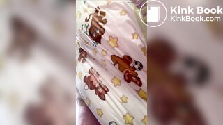 Huge diaper girl poop