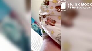Huge diaper girl poop