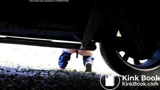 Girl shitting outdoor - video 5