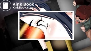 Girl Pooping in a Toilet Box in a Cemetery