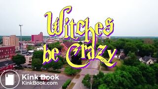 She sits in a cauldron