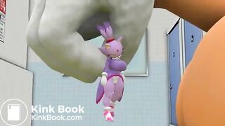 Macro Tikal poops in toilet