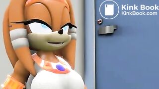 Macro Tikal poops in toilet