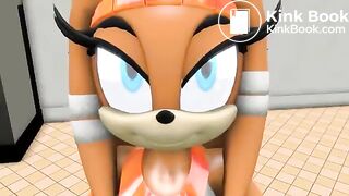 Macro Tikal poops in toilet