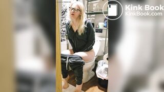Compilation of sexy girl pooping on toilet - video 2