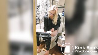 Compilation of sexy girl pooping on toilet - video 2