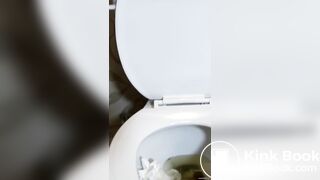 sexy brunette big poop (up close)