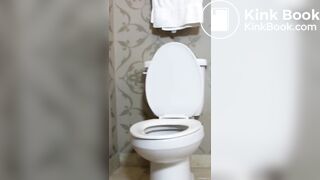 sexy brunette big poop (up close)