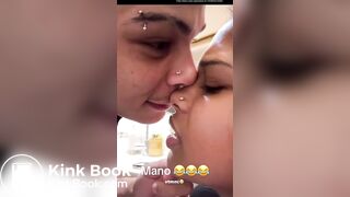 Girl Pooping Get Distrubed by Her Man