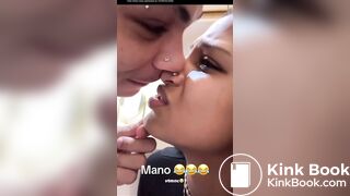 Girl Pooping Get Distrubed by Her Man