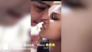 Girl Pooping Get Distrubed by Her Man