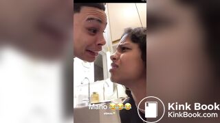 Girl Pooping Get Distrubed by Her Man