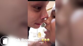 Girl Pooping Get Distrubed by Her Man