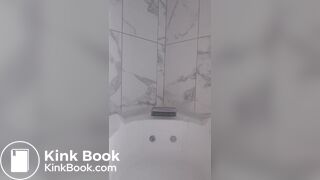 A milf is proud of her poop