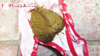 Christmas poo in panty