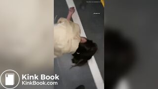 Asian girl shit in skirt.