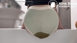 big diarrhea in her underwear