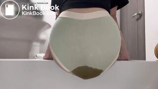 big diarrhea in her underwear