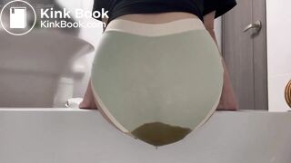 big diarrhea in her underwear