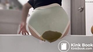 big diarrhea in her underwear