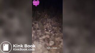 A girl on vacation shits